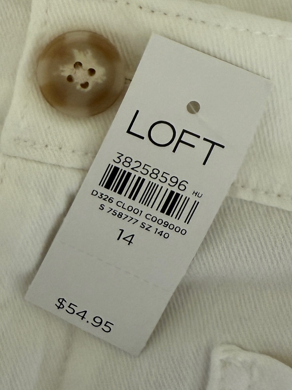 Loft Palmer White High-Waist Pocket Shorts - Picture 4 of 4